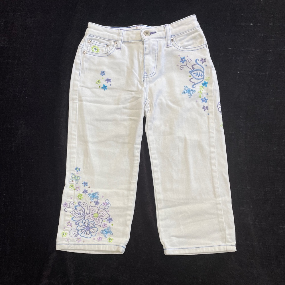 Arizonia Girls White Jeans Sz 8Slim